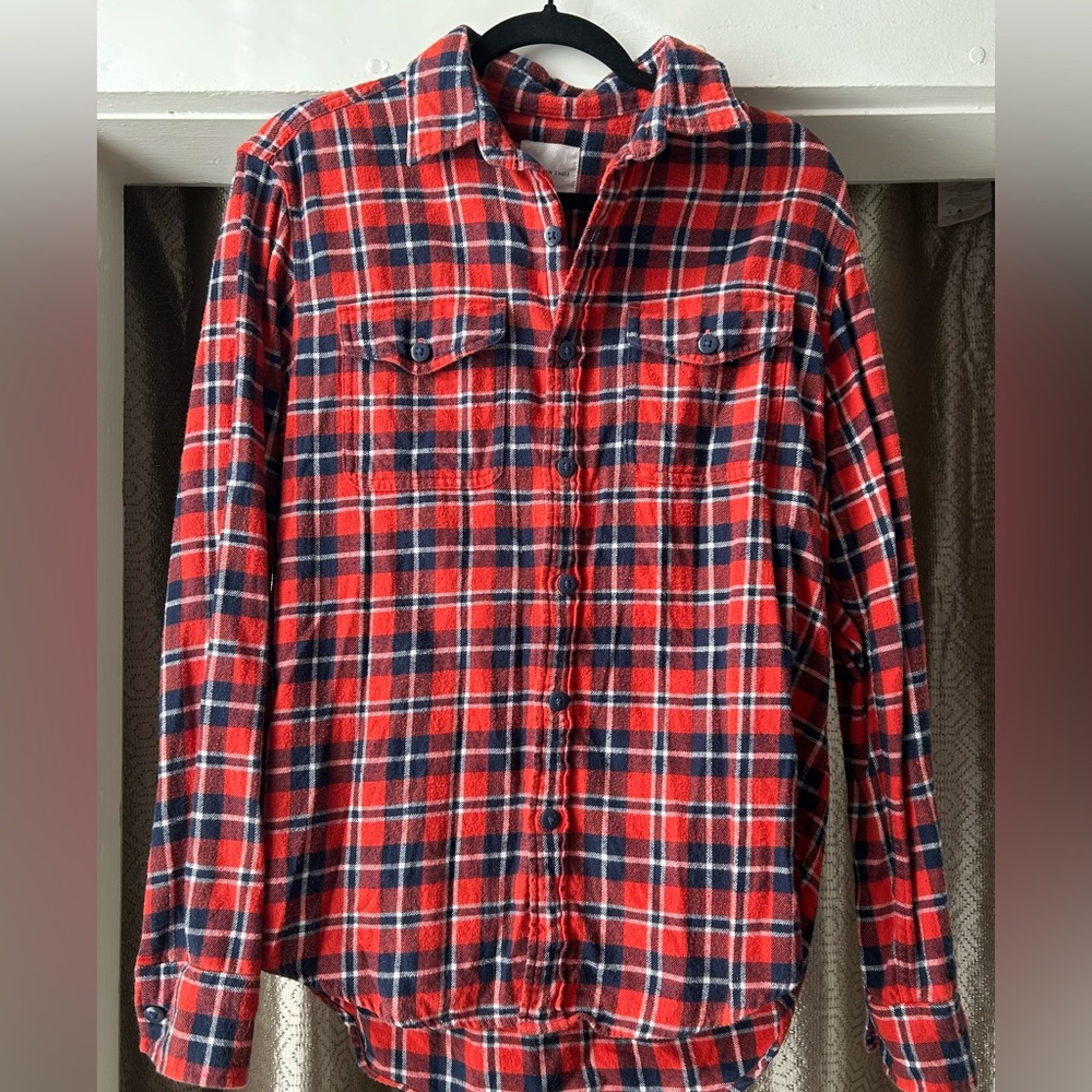 American Eagle Plaid flannel Shirt size M